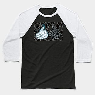 Peacock pattern Baseball T-Shirt